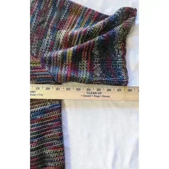 Faded Glory Women's Elbow Sleeve Double V Sweater Size XXL (20) Navy Combo NWOT - Picture 7 of 8